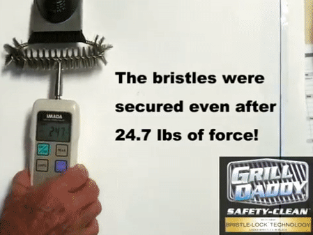 Authentic & Original Grill Daddy SAFETY-CLEAN⢠Brush - Made in the USA - comes with free replacement brush !,  GENUINE.