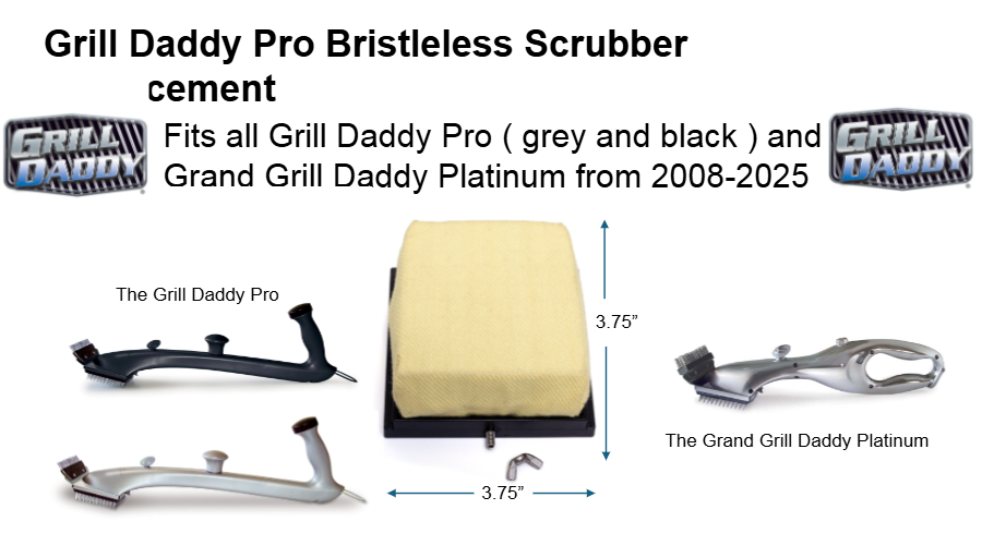 Bristle Free Mess Free Aramid Replacement Scrubber