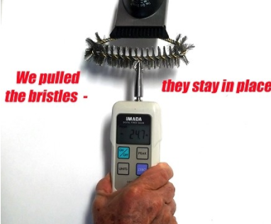 Grill Daddy SAFETY-CLEAN  Grill-Force Triton 3 Row Brush - Industrial Quality!